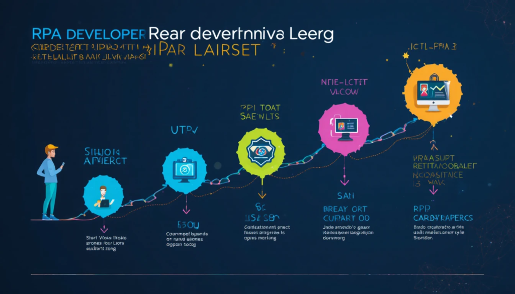 AI powered RPA bots used by an RPA Developer connected to enterprise systems utilizing machine learning OCR NLP and chatbots for intelligent automation