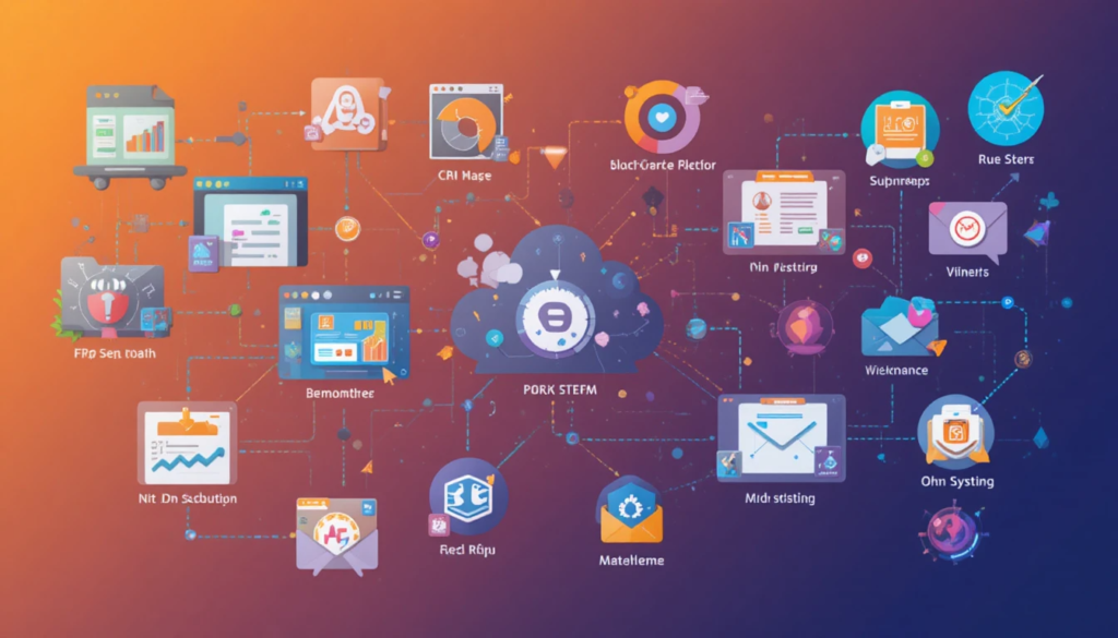 RPA Developer career path showing progression from junior to senior roles with icons for UiPath Blue Prism Automation Anywhere, certifications and portfolios