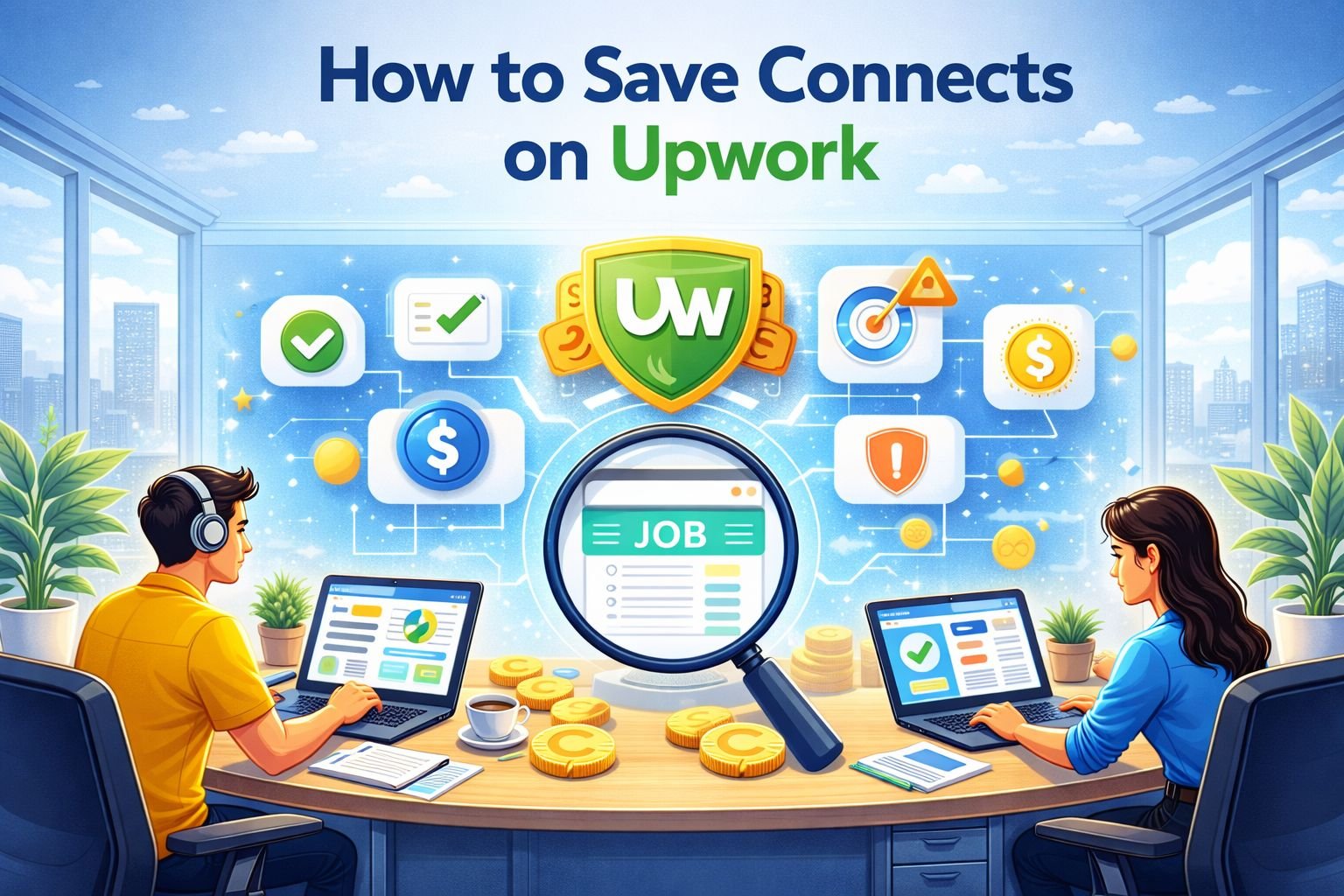 how to save connects on upwork